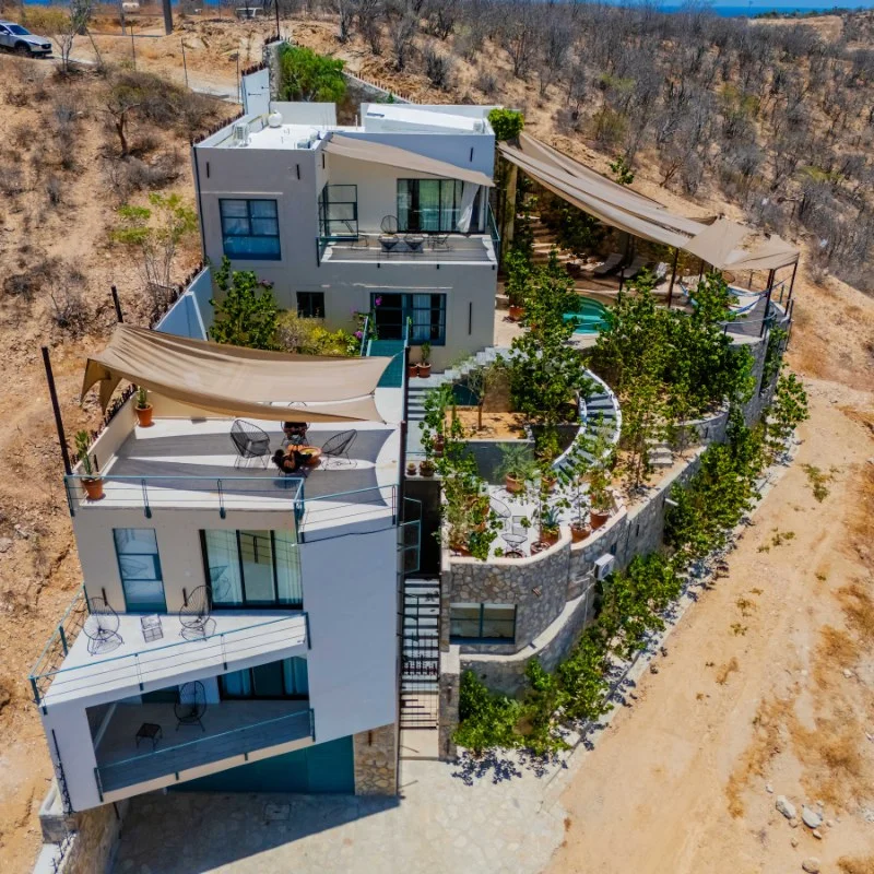 Alex Sepulveda of Tu Casa Cabo above the Cabo San Lucas marina