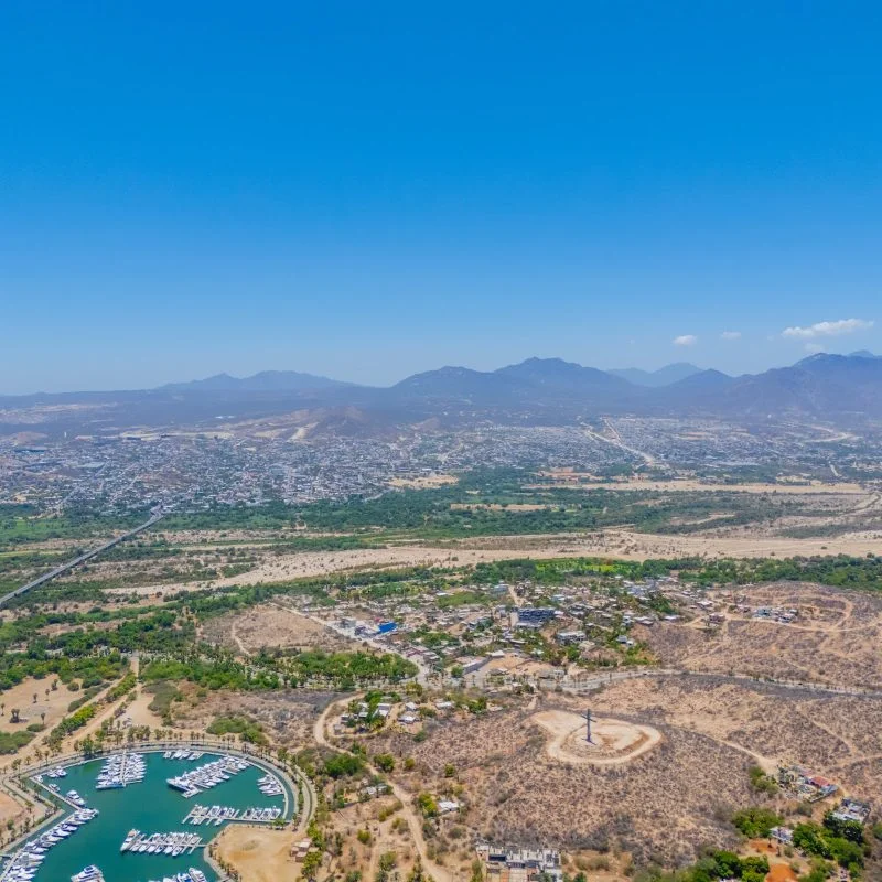 Aerial view of Los Cabos where Tu Casa Cabo lists properties