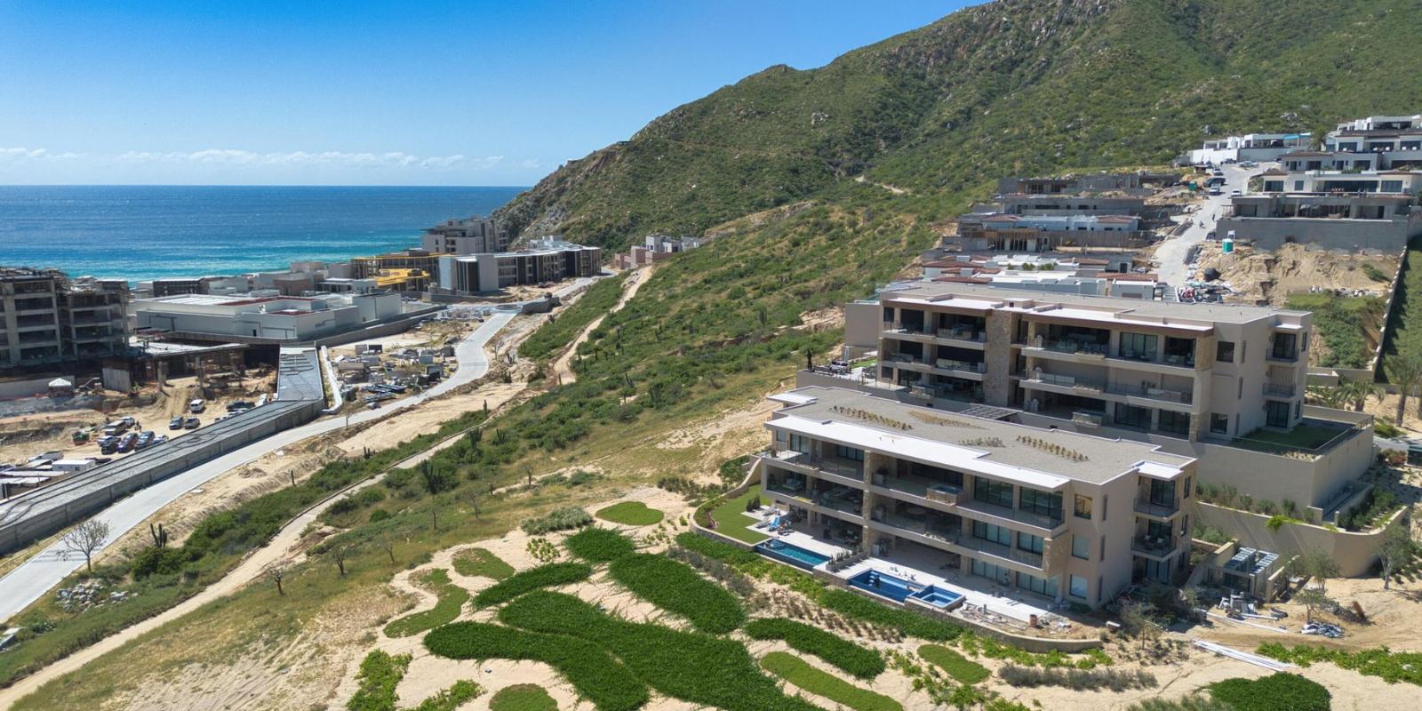 The Los Cabos corridor from the air