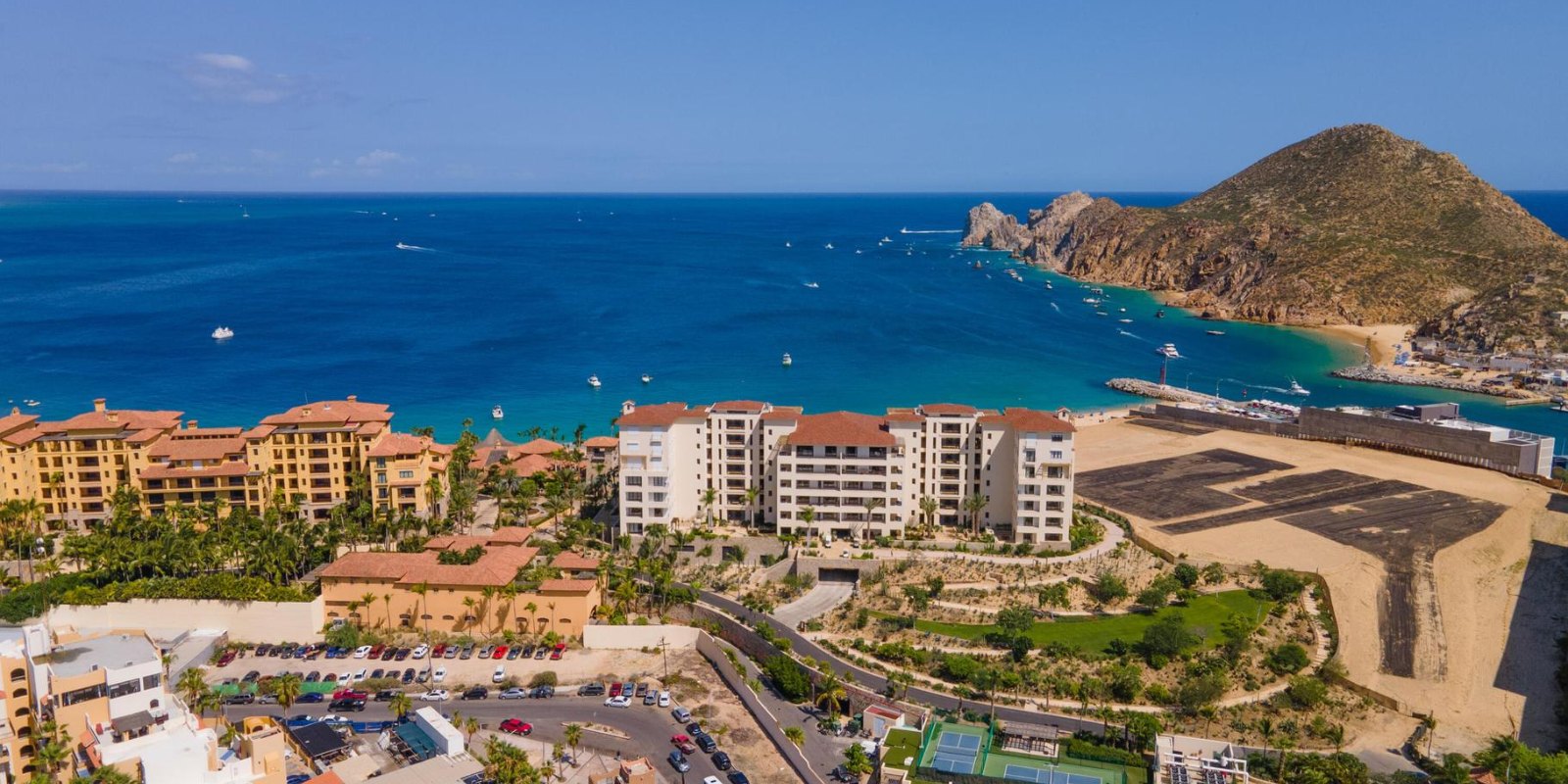 Cabo San Lucas from above, the community and the marina