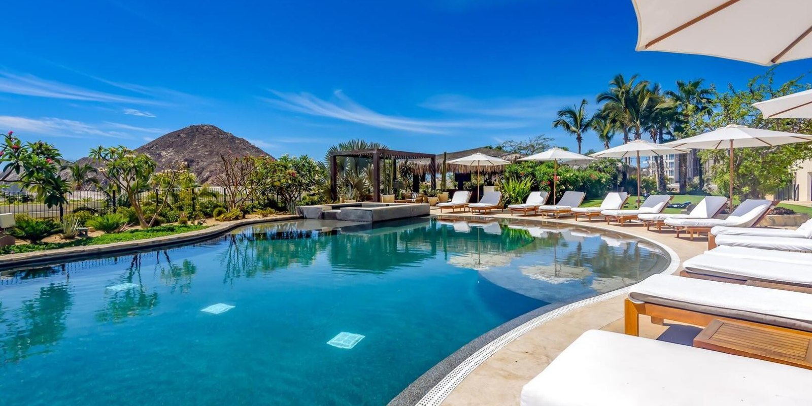 Beachfront pool on Medano Beach, Cabo San Lucas