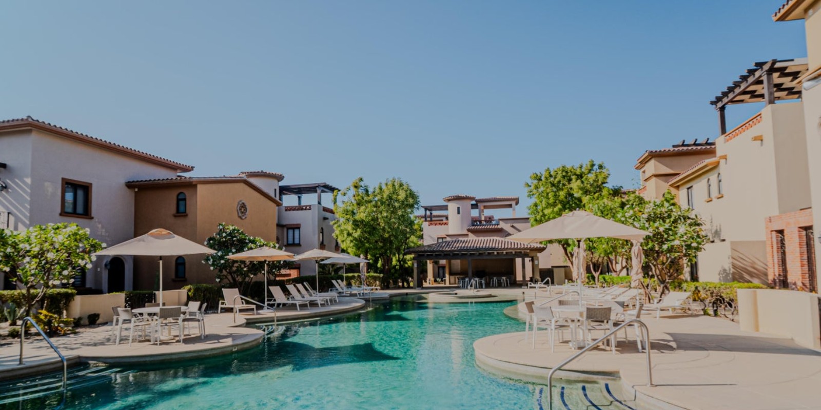 Resort pool in a Los Cabos development