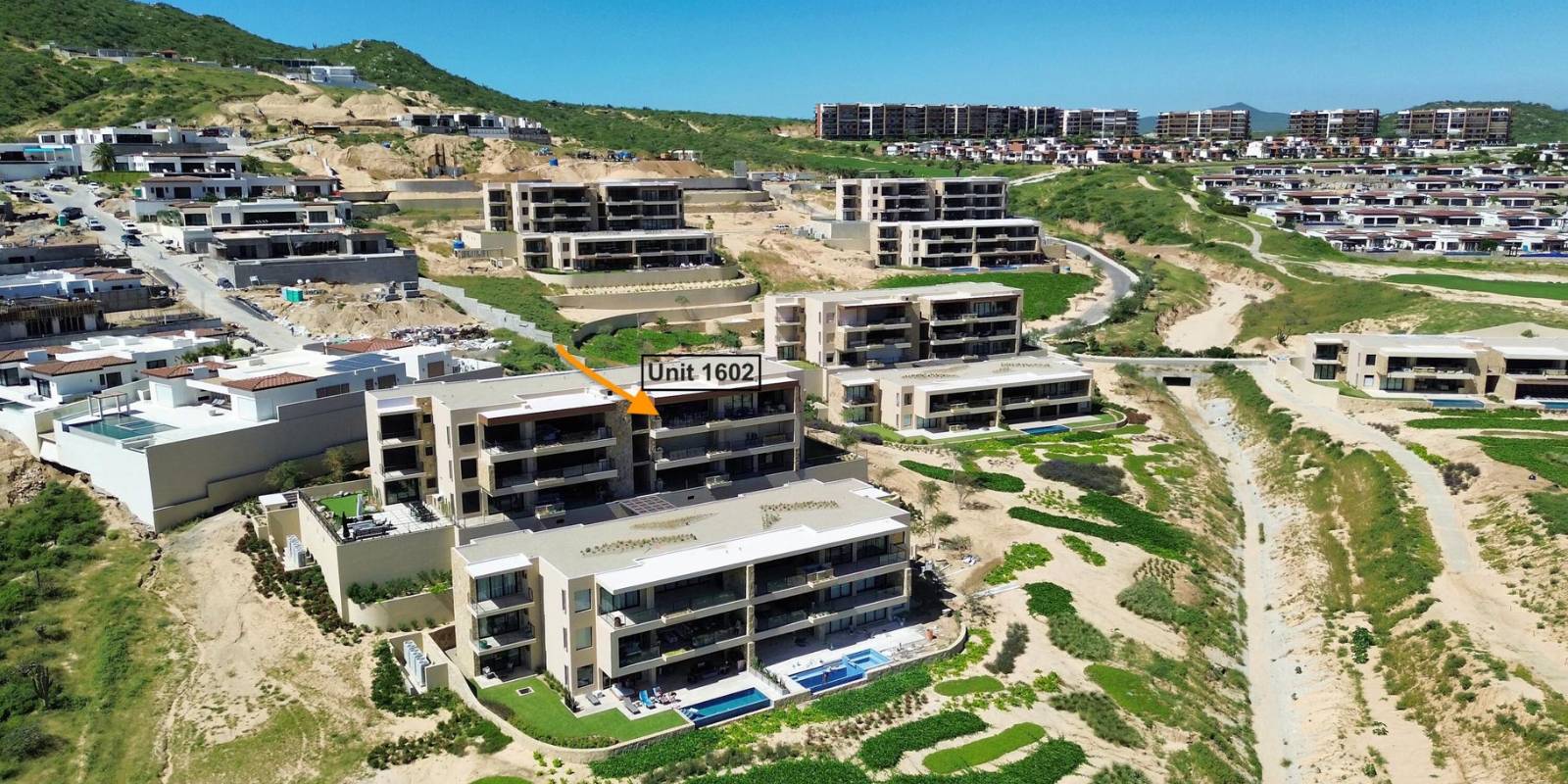 A Los Cabos development seen from the air