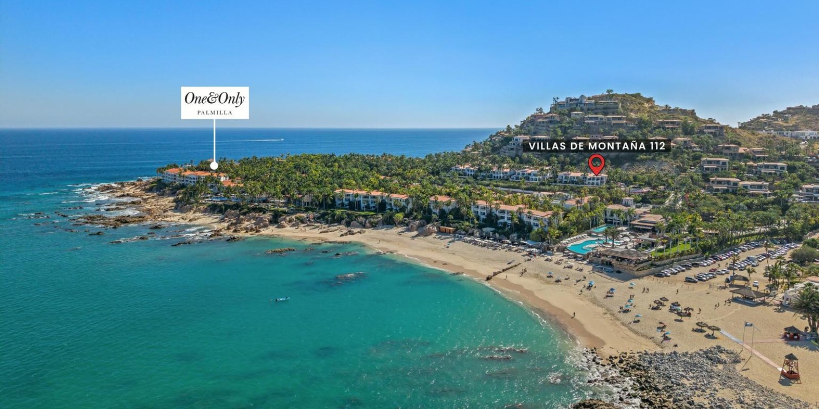 Palmilla Beach from the air, Los Cabos