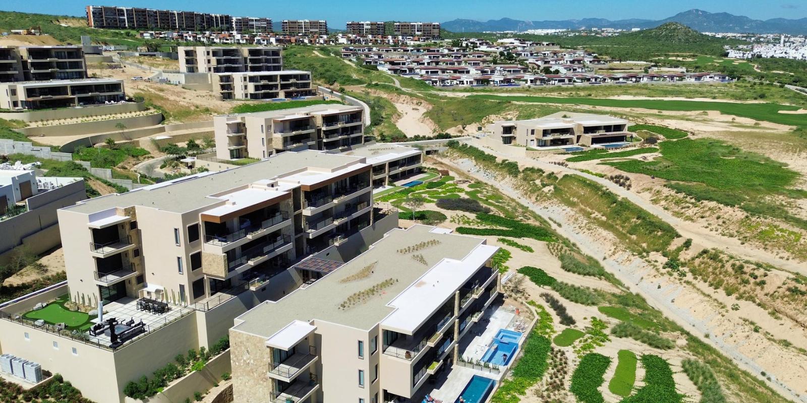 Residences in Los Cabos from the air